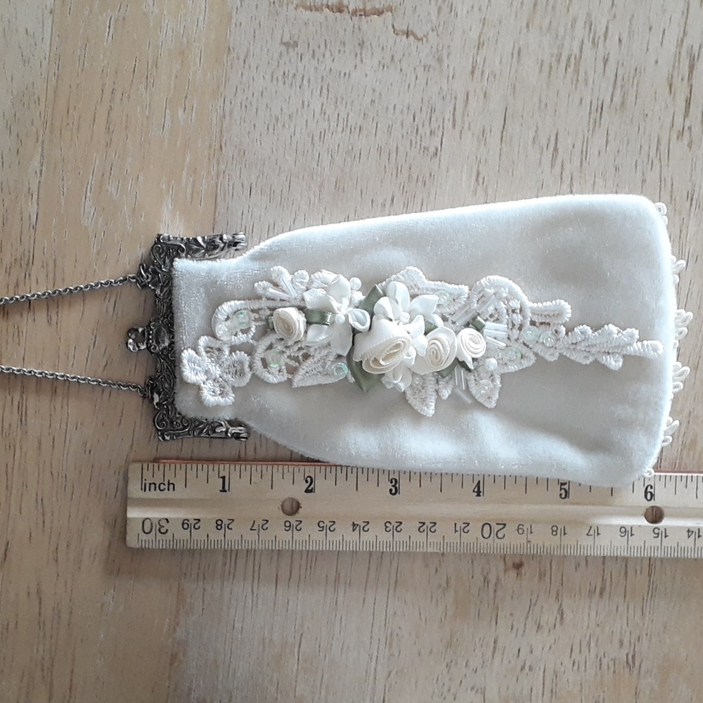 Vintage Floral Coin Purse Evening Bag KK106 - Picture 10 of 15